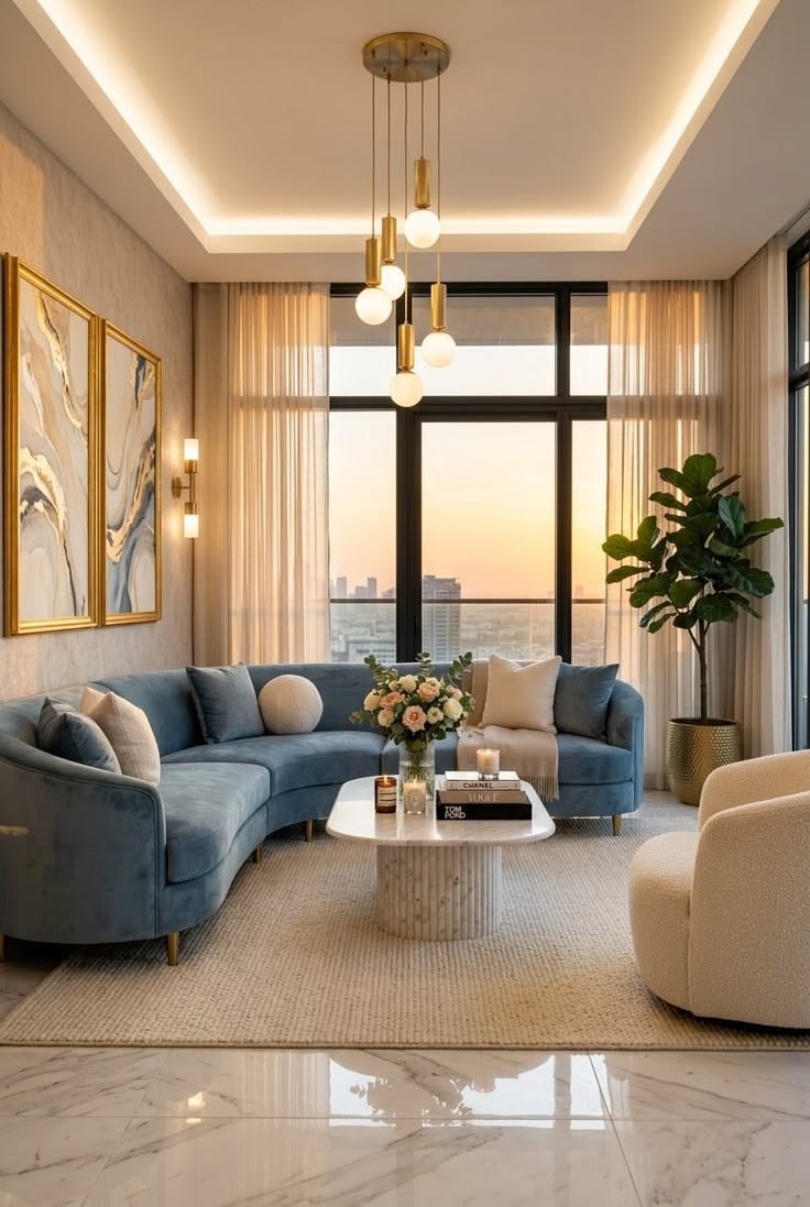 Elegant living room furniture